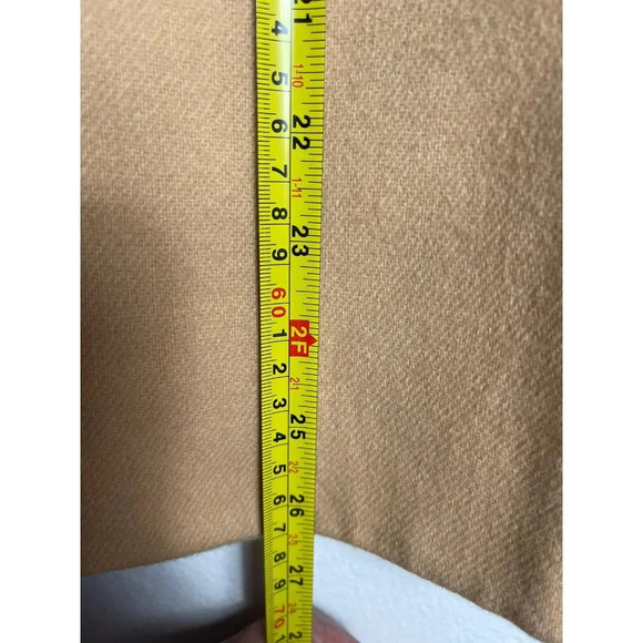 Jessica Ash Womens Double Breasted Long Sleeve Collar Blazer Coat Cream Tan 14 - Picture 6 of 8